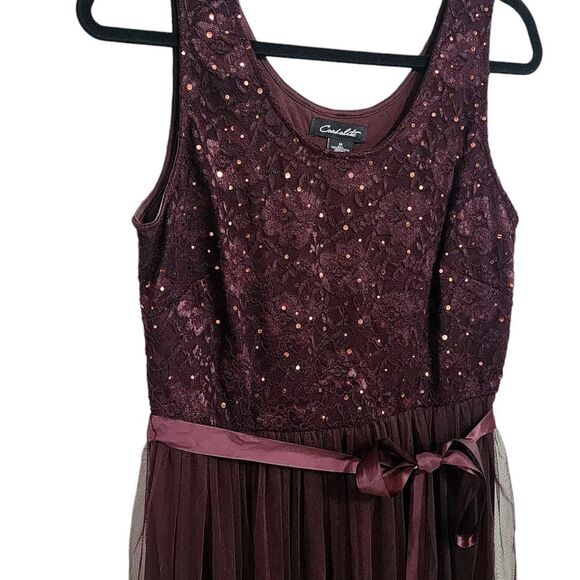 Candalite dress M maxi Y2k mesh top tule bottom Dark Fairy Whimsigoth holiday - Picture 3 of 5